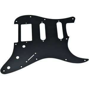 Stratocaster Pickguard Αλουμινίου HSS Anodizing Μαύρο Stratocaster Pickguard Αλουμινίου HSS Anodizing Μαύρο