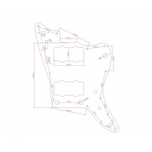 Jazz Master Pickguard DizzyTunes JM VT-4 Ταρταρούγα Jazz Master Pickguard DizzyTunes JM VT-4 Ταρταρούγα