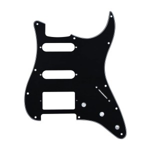 Stratocaster Pickguard DizzyTunes ST HSS BK-3 Μαύρο