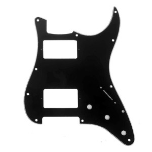Stratocaster Pickguard DizzyTunes ST HH BK-3 Μαύρο