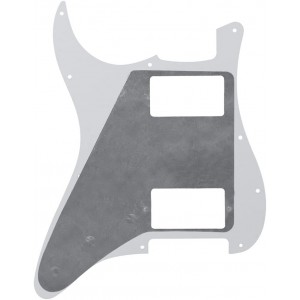 Stratocaster Pickguard DizzyTunes ST HH WH-3 Λευκό