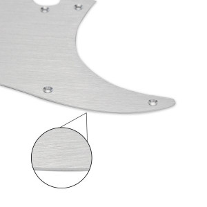 Stratocaster Pickguard Αλουμινίου SSS Anodizing Silver Stratocaster Pickguard Αλουμινίου SSS Anodizing Silver