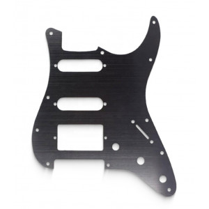 Stratocaster Pickguard Αλουμινίου HSS Anodizing Μαύρο