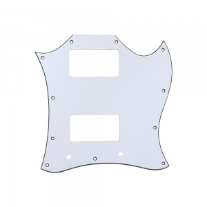 SG Custom Pickguard Hosco SM-W3P Λευκό-Μαύρο-Λευκό