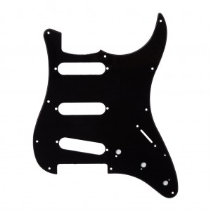 Stratocaster Pickguard DizzyTunes ST SSS BK-1 Μαύρο Stratocaster Pickguard DizzyTunes ST SSS BK-1 Μαύρο