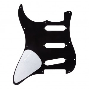 Stratocaster Pickguard DizzyTunes ST SSS BK-1 Μαύρο Stratocaster Pickguard DizzyTunes ST SSS BK-1 Μαύρο