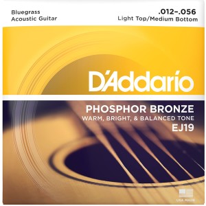 D'Addario EJ19 12-56 Χορδές Ακουστικής Κιθάρας Light Top/Medium Bottom