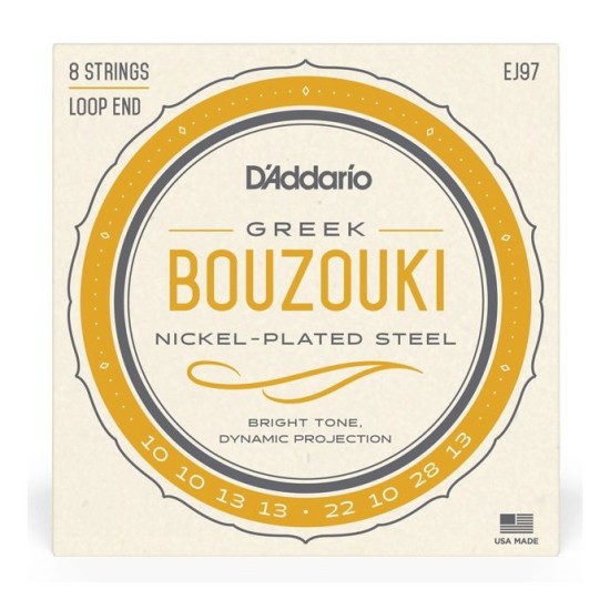 D'addario EJ97 Σετ Χορδές Για 8χορδο Μπουζούκι No 010