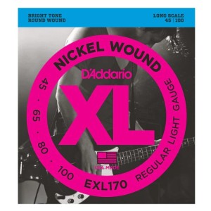 D'Addario EXL170 45-100 Nickel Wound Σετ Χορδές 4ρδου Μπάσσου