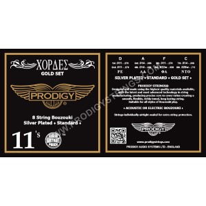 PRODIGY Gold 11s χορδές 8χορδου Μπουζουκιού PRODIGY Gold 11s χορδές 8χορδου Μπουζουκιού