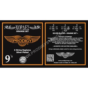PRODIGY Orange 9s Χορδές Μπαγλαμά PRODIGY Orange 9s Χορδές Μπαγλαμά
