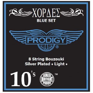 PRODIGY Blue 10s Χορδές 8χορδου Μπουζουκιού PRODIGY Blue 10s Χορδές 8χορδου Μπουζουκιού