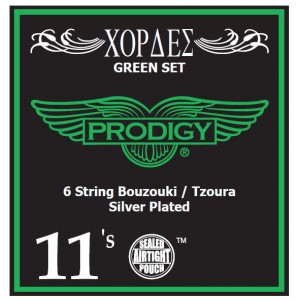 PRODIGY Green 11s χορδές 6χορδου Μπουζουκιού/Τζουρά PRODIGY Green 11s χορδές 6χορδου Μπουζουκιού/Τζουρά