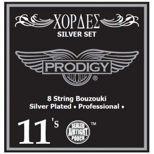 PRODIGY Silver 11s χορδές 8χορδου Μπουζουκιού PRODIGY Silver 11s χορδές 8χορδου Μπουζουκιού