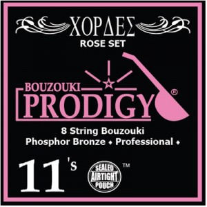 PRODIGY Rose 11s χορδές 8χορδου Μπουζουκιού Phosphor Bronze PRODIGY Rose 11s χορδές 8χορδου Μπουζουκιού Phosphor Bronze