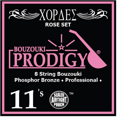 PRODIGY Rose 11s χορδές 8χορδου Μπουζουκιού Phosphor Bronze