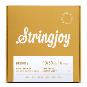 Stringjoy Brights Bronze 80/20  (10-50)  Χορδές για Ακουστική Κιθάρα Stringjoy Brights Bronze 80/20  (10-50)  Χορδές για Ακουστική Κιθάρα