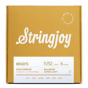 Stringjoy Brights Bronze 80/20  (11-52)  Χορδές για Ακουστική Κιθάρα Stringjoy Brights Bronze 80/20  (11-52)  Χορδές για Ακουστική Κιθάρα