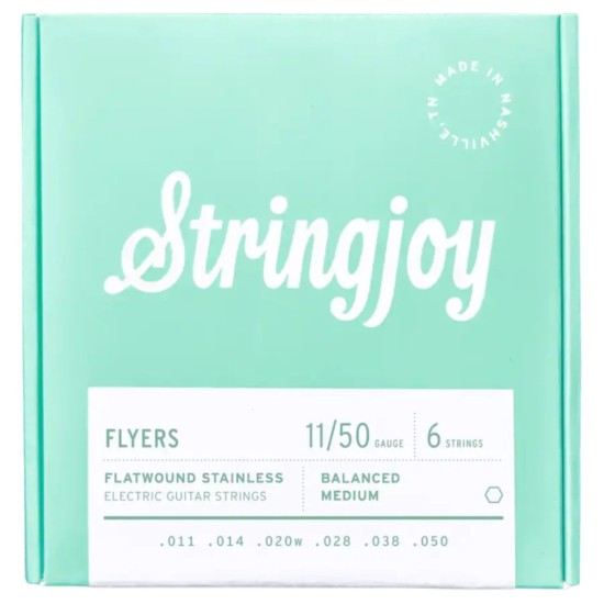 Stringjoy Flyers 11-50 Flatwound Stainless Χορδές Ηλεκτρικής Κιθάρας