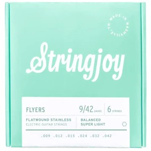 Stringjoy Flyers 09-42 Flatwound Stainless Χορδές Ηλεκτρικής Κιθάρας