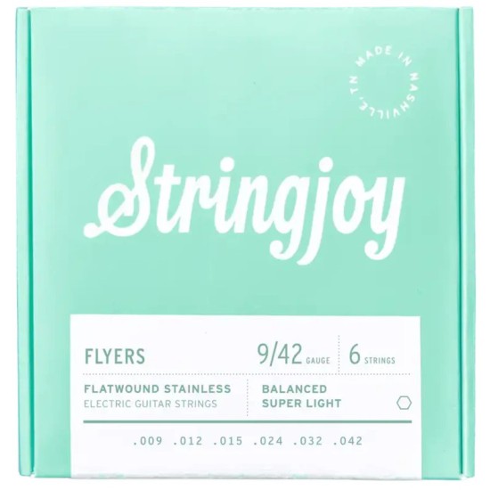 Stringjoy Flyers 09-42 Flatwound Stainless Χορδές Ηλεκτρικής Κιθάρας