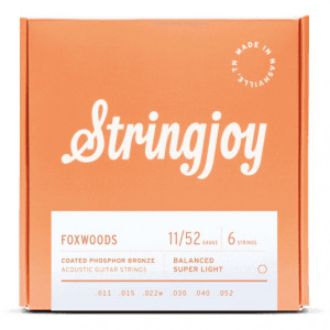 Stringjoy Foxwoods Coated Phosphor Bronze (11-52)  Χορδές για Ακουστική Κιθάρα Stringjoy Foxwoods Coated Phosphor Bronze (11-52)  Χορδές για Ακουστική Κιθάρα
