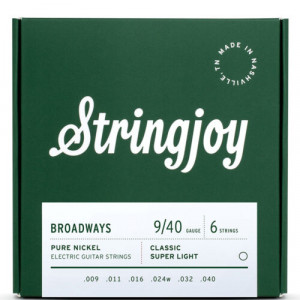 Stringjoy Broadways pure nickel 9-40 Χορδές Ηλεκτρικής Κιθάρας Stringjoy Broadways pure nickel 9-40 Χορδές Ηλεκτρικής Κιθάρας
