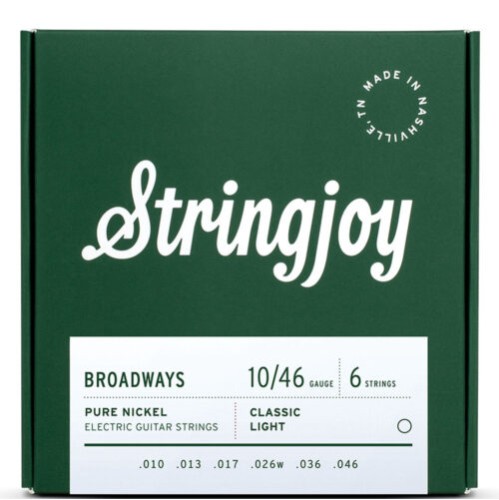 Stringjoy Broadways pure nickel 10-46 Χορδές Ηλεκτρικής Κιθάρας