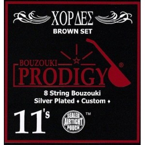 PRODIGY Brown 11s χορδές 8χορδου Μπουζουκιού PRODIGY Brown 11s χορδές 8χορδου Μπουζουκιού