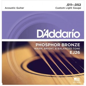 D'Addario EJ26 Χορδές Ακουστικής Κιθάρας Custom Light 11-52 D'Addario EJ26 Χορδές Ακουστικής Κιθάρας Custom Light 11-52