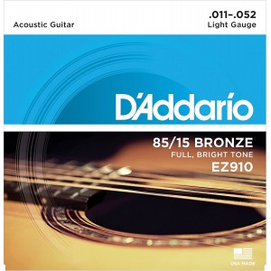 D'Addario EZ910 Χορδές Ακουστικής Κιθάρας Light 11-52