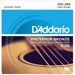 D'Addario EJ16 Χορδές Ακουστικής Κιθάρας Light 12-53 D'Addario EJ16 Χορδές Ακουστικής Κιθάρας Light 12-53