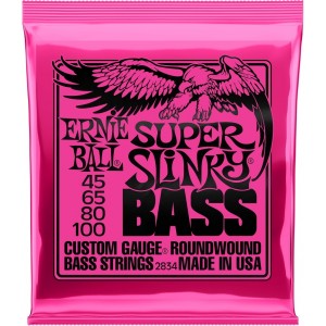 Ernie Ball Super Slinky 2834 Χορδές Ηλεκτρικού Μπάσου 45-100 Custom Gauge Ernie Ball Super Slinky 2834 Χορδές Ηλεκτρικού Μπάσου 45-100 Custom Gauge