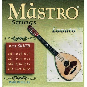 Mastro Χορδές για Λαούτο Στεριανό 13ρες Silver
