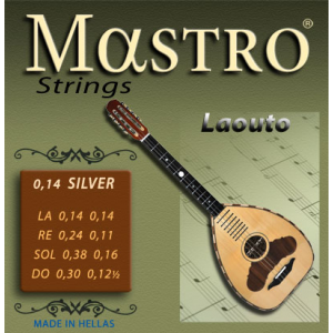 Mastro Χορδές για Λαούτο Στεριανό 14ρες Silver