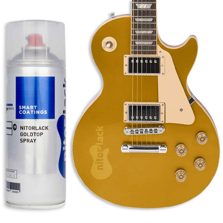 Nitorlack χρώμα Νίτρου μεταλλικό GOLD TOP  Σπρέι 400ml