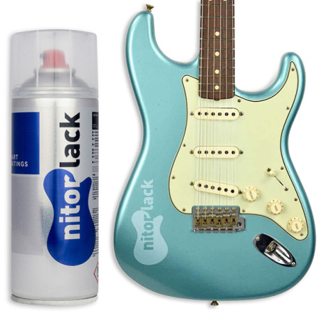 Nitorlack χρώμα Νίτρου μεταλλικό TEAL GREEN  Σπρέι 400ml