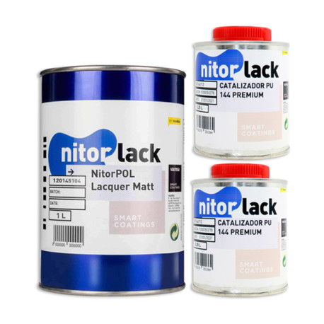 Nitorlack Βερνίκι Πολυουρεθάνης Matt 1L + καταλύτης 500ml