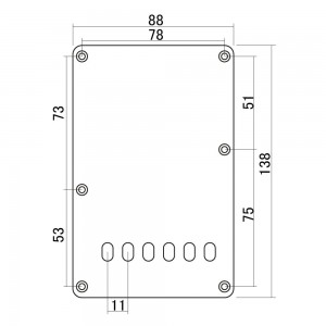 Back Plate για Ηλεκτρική Κιθάρα τύπου Stratocaster Hosco P-105B Back Plate για Ηλεκτρική Κιθάρα τύπου Stratocaster Hosco P-105B