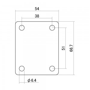 Κάλυμμα για Neck Plate Ηλεκτρικής Κιθάρας Hosco PD-10