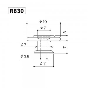 String Retainer Ηλεκτρικού Μπάσου Gotoh RB-30 Nickel String Retainer Ηλεκτρικού Μπάσου Gotoh RB-30 Nickel