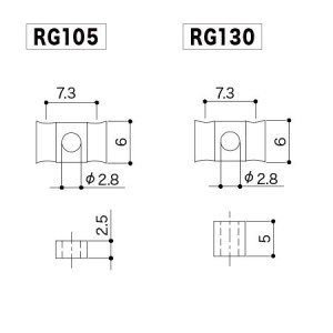 String Retainer Ηλεκτρικής Κιθάρας Gotoh RG105&RG130 Chrome