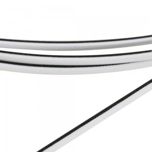 Φιλέτο Εγχόρδων Ίσιο Ασπρόμαυρο Hosco F-P1510BW από PVC Πλαστικό