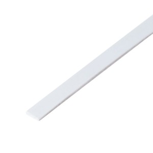 Φιλέτο Εγχόρδων Ίσιο PS-31 πλάτους 4mm από ABS Πλαστικό Λευκό