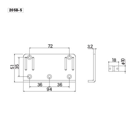 Γέφυρα Ηλεκτρικού Μπάσου Gotoh 205B-5 Chrome