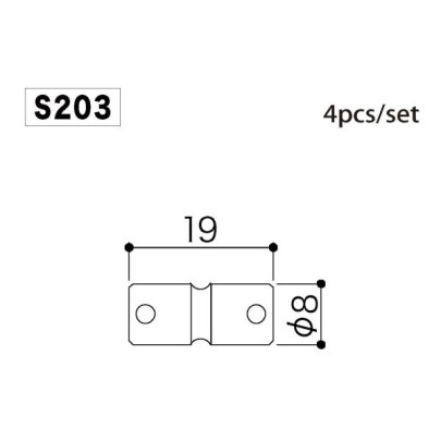 Βαγονάκια για Γέφυρα Ηλεκτρικού Μπάσου Gotoh S203 Nickel (σετ από 4)