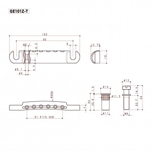 Gotoh GE101Z-T Black Χορδιέρα Ηλεκτρικής Κιθάρας τύπου Les Paul Gotoh GE101Z-T Black Χορδιέρα Ηλεκτρικής Κιθάρας τύπου Les Paul