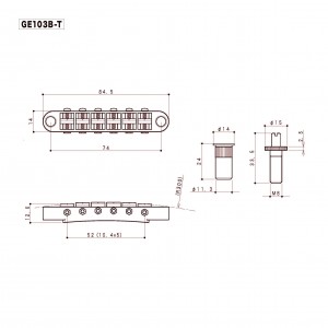 Gotoh GE103B-T Gold Γέφυρα Ηλεκτρικής Κιθάρας τύπου Les Paul