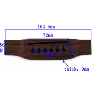 Γέφυρα Ακουστικής Κιθάρας Rosewood ΑB-01