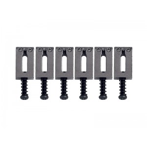 Βαγονάκια για Γέφυρα Ηλεκτρικής Κιθάρας Gotoh S102 Cosmo Black (σετ από 6)